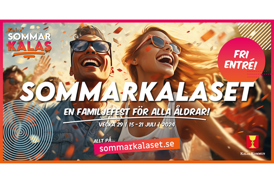Reklamaffisch för Kalix Sommarkalas